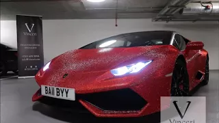 Crystal encrusted Lamborghini Huracán Spotted on London Streets