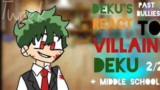 dekus past bullies react to villain deku | part 2 | read desc | bkdk | gcrv | villain deku au