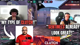 Sinatraa and FNS react to Sen Sacy's incredible 1v3 clutch against LOUD!!!