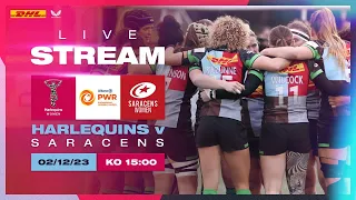 Live Rugby - Harlequins Women v Saracens Women - Allianz Premiership Women's Rugby