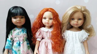 Куколки Паола Рейна. Марга, Мэйли, Лусиана. Держатели для кукол.