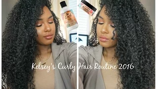 Kelsey's CURLY HAIR ROUTINE 2016!