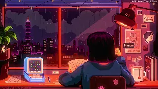 studying in midnight rainy ~ 🌧 lofi hip hop radio ~ beats to relax/study