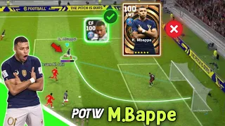 Mbappe 🇫🇷 POTW Card Review 🔥 Insane Card 🔥 No Need Epic Mbappe 😱😱