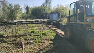 подготовка территории под очередное складское помещение 💪