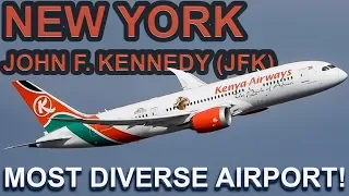 50+ MINUTES of NEW YORK JFK AIRPORT PLANE SPOTTING (JFK / KJFK)
