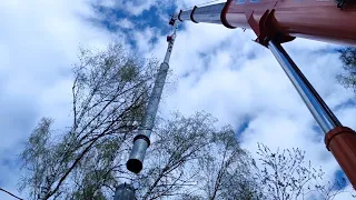 Установка вышки связи высотой 40 метров