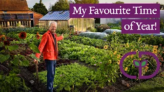 No dig tour with Charles Dowding, beds of vegetables 105% full!