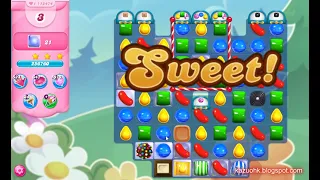 Candy Crush Saga Level 12474 (3 stars, No boosters, 2nd version)