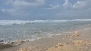 45 km/h Strong Wind on the beach