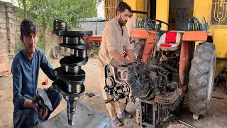 The crankshaft of the tractor broke due to overloading in the hilly area. Let's See How It Is Made.