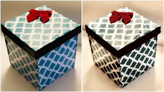 DIY GIFT BOX / GIFT BOX SURPRISE / CARDBOARD GIFT BOX / VALENTINES GIFT BOX  / GIFT BOX IDEAS (EASY)