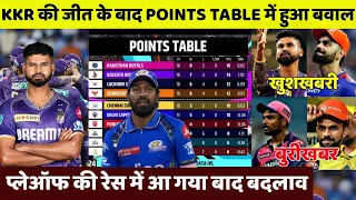 देखिए KKR की जीत के बाद Points Table में हुआ बवाल, प्लेऑफ की रेस में आ गया बड़ा बदलाव