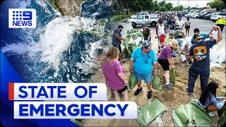 State of emergency declared in California as Hurricane Hilary barrels in | 9 News Australia