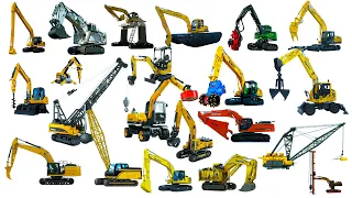 TEBAK JENIS ALAT BERAT  - Crane, Digger, Grapple, Auger, Clamshell, Crawler, Hammer Excavator