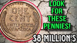 VALUABLE PENNIES TOP 8 WHEAT ONE CENT COINS WORTH BIG MONEY -COINS WORTH MONEY!