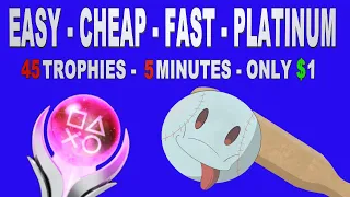New Easy - Cheap - Fast Platinum Game | $1 - 45 Trophies - 5 Min Platinum | Baseball Bout