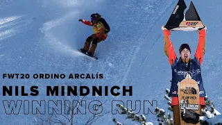 FWT20 Ordino Arcalís staged in Fieberbrunn | Nils Mindnich Snowboard Men Winning Run