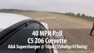 BMW 135i vs. C5 Z06 Corvette (A&A Supercharged) - 1/2 Mile