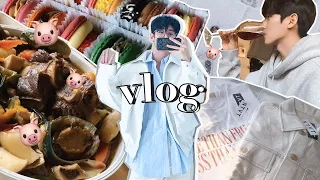  🐷My Ordinary Eating Day Life🐷 Braised Short Ribs, Raw Fish, Men's Fashion Hawl | KOREAN VLOG