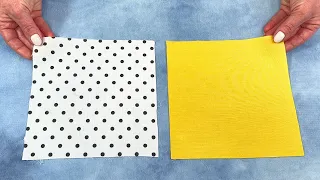 GIFT FOR EASTER with Two Squares of Fabric and a Sewing