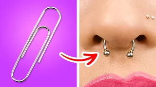 CRAZY BEAUTY HACKS || Easy Ways to Make Fake Tattoos And Piercings