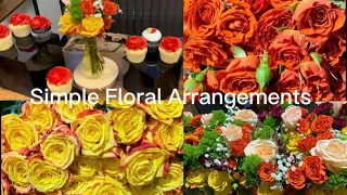 How to make a simple flower arrangement for centerpieces