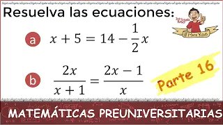 16. ESTO ES LO QUE DEBES SABER DE MATEMÁTICAS ANTES DE ENTRAR A LA UNIVERSIDAD. Parte 16