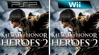 Medal of Honor Heroes 2 | PSP vs Wii (Full Graphics Comparison)