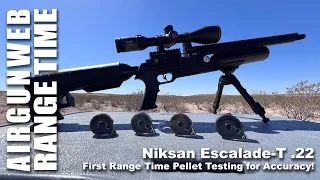 Niksan Escalade T .22 Caliber from Donny FL - Our First Range Time Pellet Testing for Accuracy!