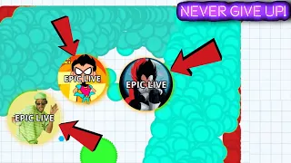 NEVER GIVE UP ON THE IMPOSSIBLE!! (AGAR.IO)