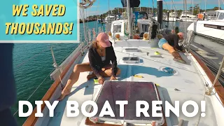 DIY Sailboat Deck REFURBISHMENT - SHOW ME THE MONEY! Sailing With Lucy S3 E24