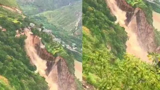 中國湖南懷化麻陽 近日 特大暴雨襲擊 引發大面積山體滑坡 已造成2人死亡4人失聯2棟房屋倒塌 神秘大自然天兆預兆征兆天象 讖言 Landslides in China