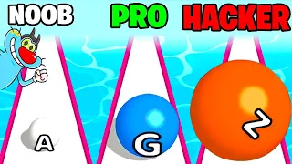 NOOB vs PRO vs HACKER | In A-Z Run | With Oggy And Jack | Rock Indian Gamer |