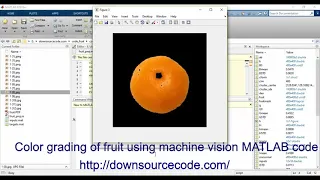 Color grading of fruit using machine vision MATLAB code