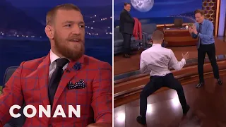 Conor McGregor Demos His Capoeira Kick On Conan | CONAN on TBS