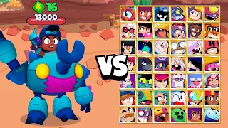 Boss Meg Robo VS All Brawlers | Brawl Stars Boss Battle