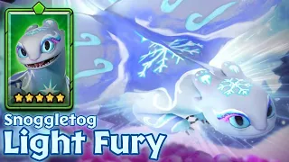 [Unlocked] Snoggletog Light Fury — 5-Stars Green Special Unique Dragon | Dragons: Titan Uprising