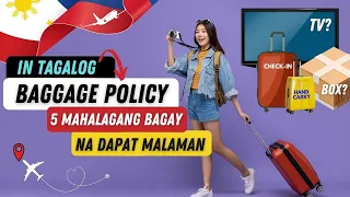 🛑 BAGGAGE POLICY: ALL AIRLINES | 5 BAGAY NA DAPAT MALAMAN! Free Baggage, Mga Bawal na Bagay, ATBP