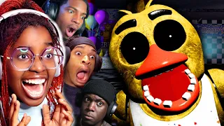 SCREAMING IN FNAF COOP ON ROBLOX WITH THE HOMIES