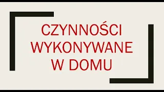 Czynności domowe