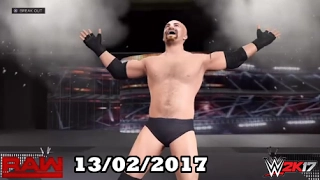 RAW 13/02/2017 WWE 2K17 Recreation - GillBerg Returns