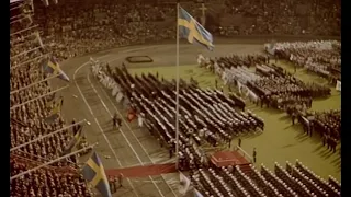 King Gustaf VI Adolf of Sweden on National Swedish Flag Day 1953