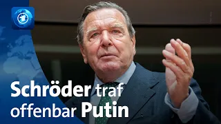 Schröder offenbar zu Gesprächen mit Putin in Moskau