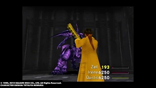 FINAL FANTASY VIII Remastered: Omega Weapon, no Invincibility, Holy War, Aura, and Squall.