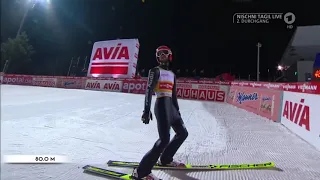 Windpech!!! Markus Eisenbichler stürzt bei 80m ab auf Platz 28