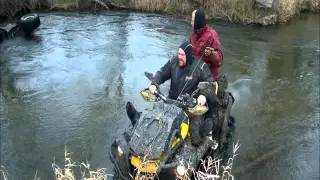 Renegade 1000 crash deep water, Can Am Xmr 1000