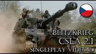 Blitzkrieg CSLA2.1 mod Singleplayer 2# Realistic Battle / 블리츠크리그 CSLA 2.1 모드 싱글플레이 캠페인 2# 현실적인 전투모습