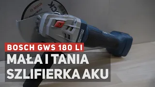 Akumulatorowa bezszczotkowa szlifierka kątowa – Bosch GWS 180 Li + tarcza Bosch Carbide Multi Wheel