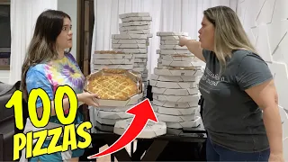 PEDI 100 PIZZAS ESCONDIDO DA MINHA MÃE!!!